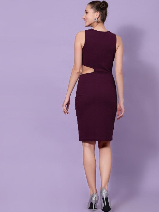 Cut-Out Detail Sheath Dress