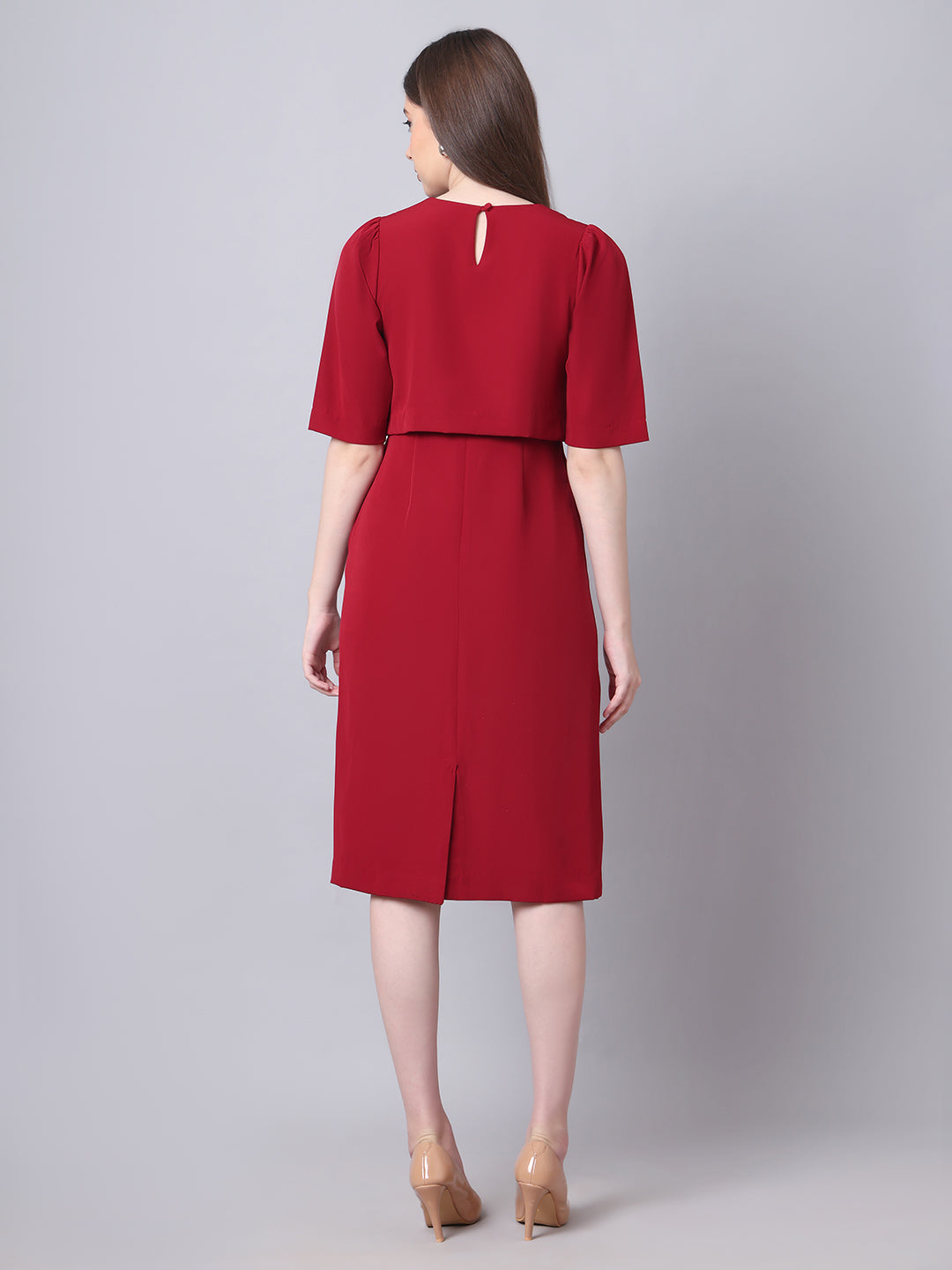 Ethereal Oversize Top Dress (Red)