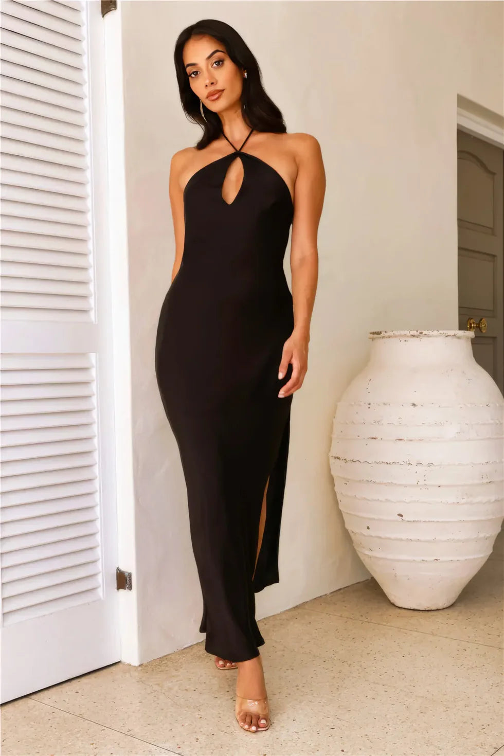 Allure Halter Neck Maxi Dress