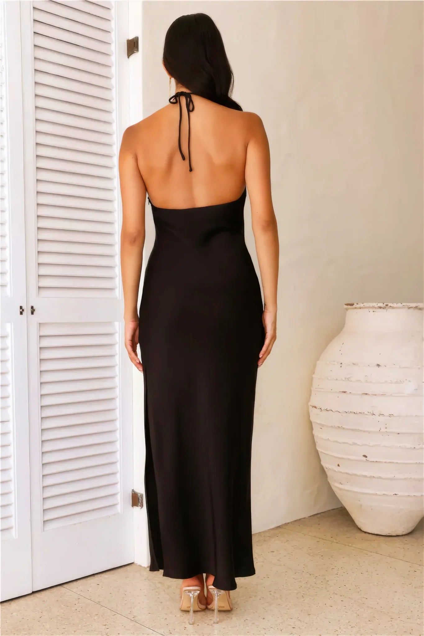 Allure Halter Neck Maxi Dress