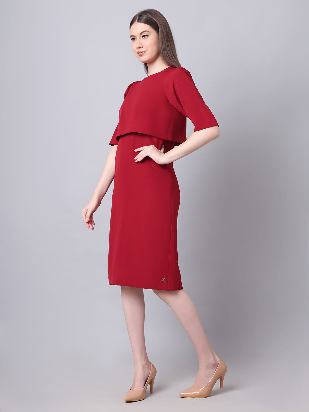 Ethereal Oversize Top Dress (Red)