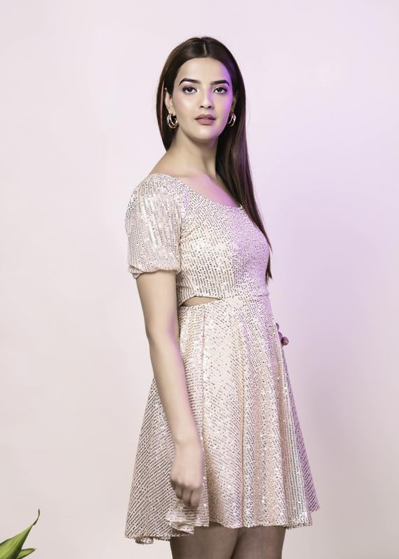 Dazzle Sequin Side Cut Out Dress