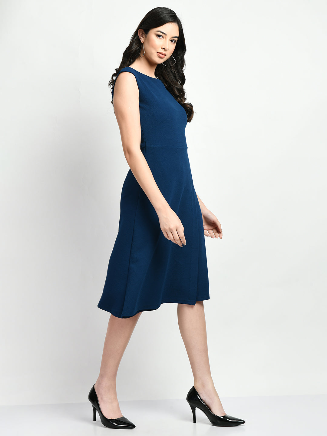 Pride A-line Wrap Dress (Royal Blue)