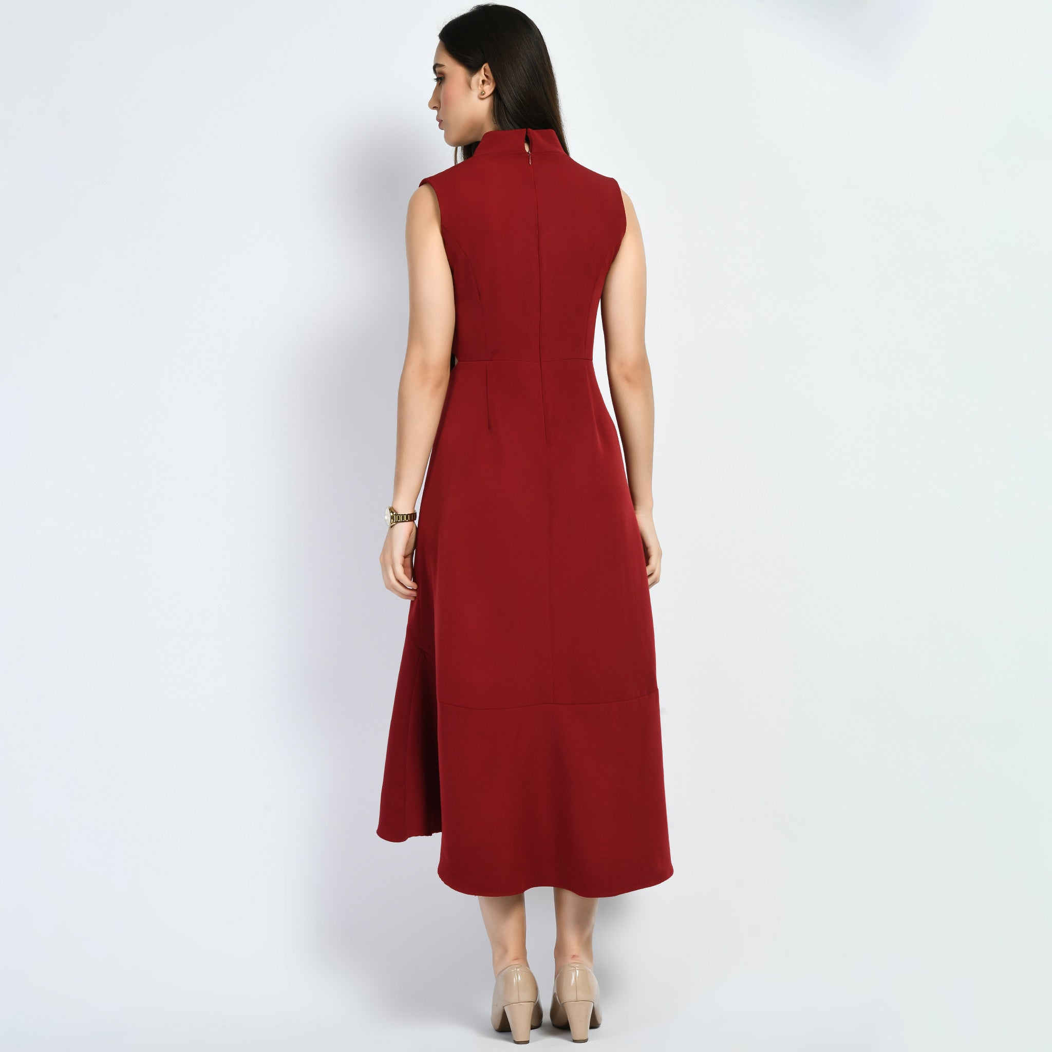 Vivacity Cut out Maxi Dress (Red)