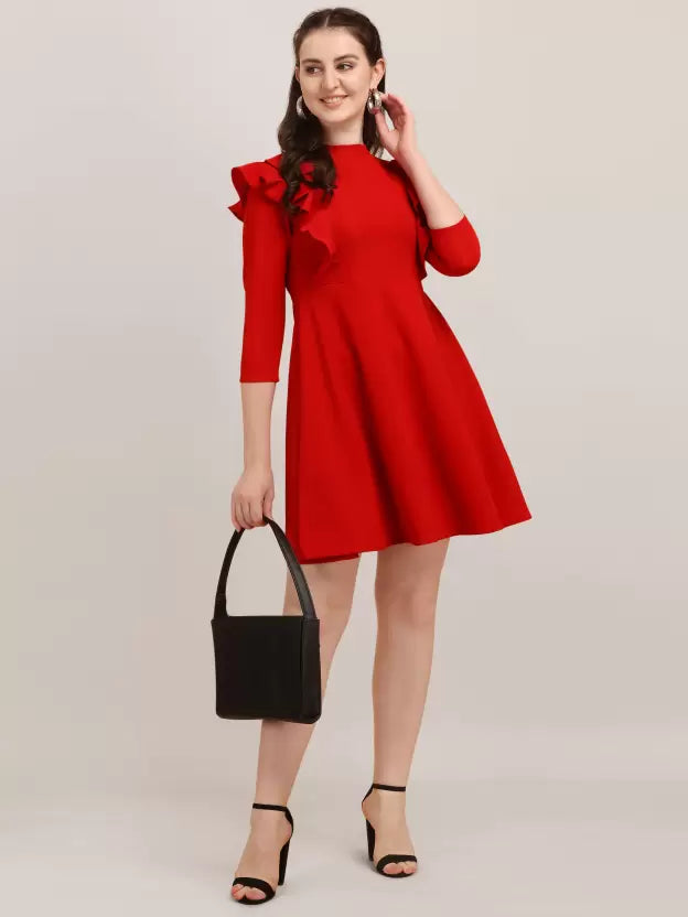 Women Knee Length Casual Dress