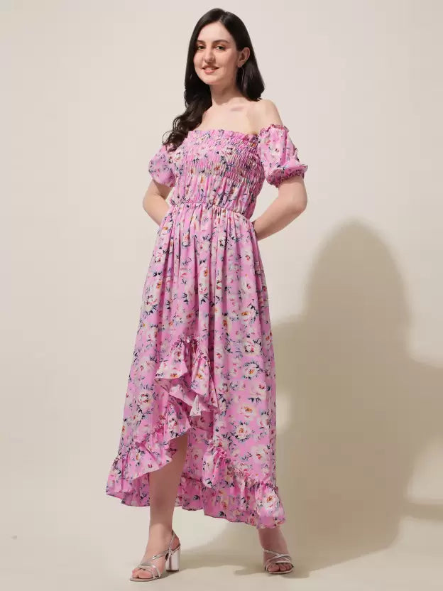 Women'S Crepe A-Line Maxi Dress