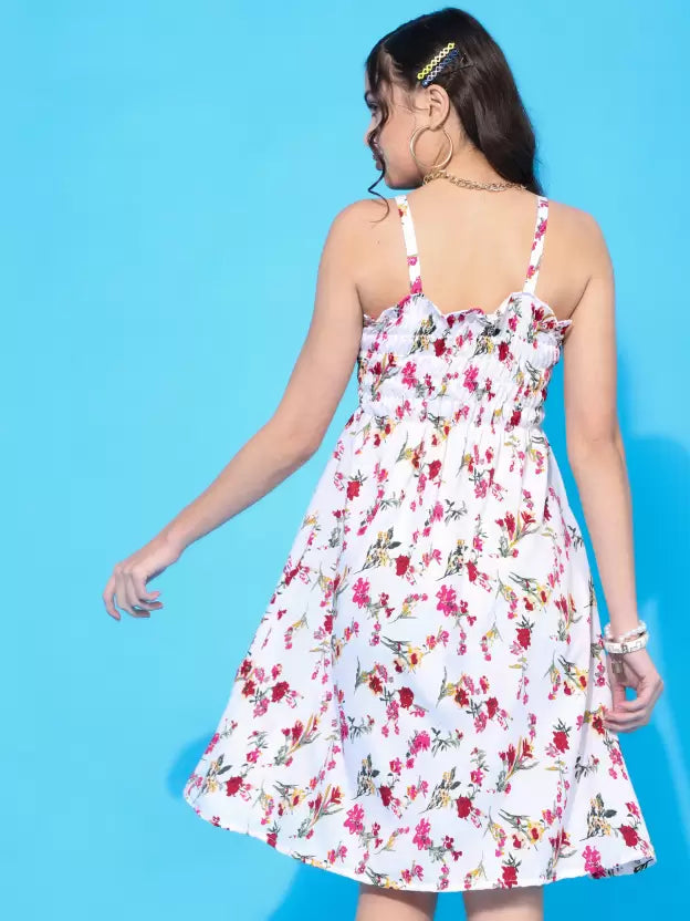 Floral Mini Dress for Women