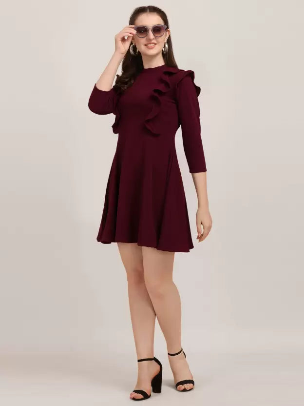 Women Knee Length Casual Dress