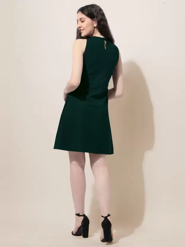 Women A-line Dark Dress