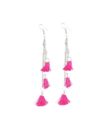 Femilyn Women's Alloy Hook Dangler Hanging Hanging Earrings-Silver