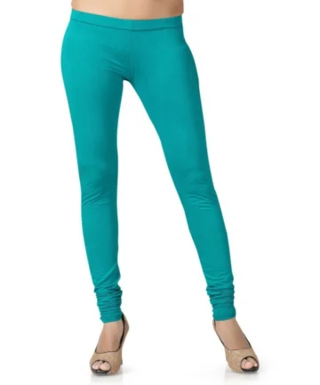 Femilyn Women's Cotton Leggings (Color:Sky Blue)
