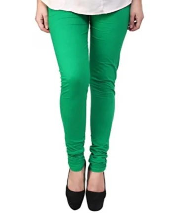 Femilyn Women's Cotton Leggings (Color:Light Green )