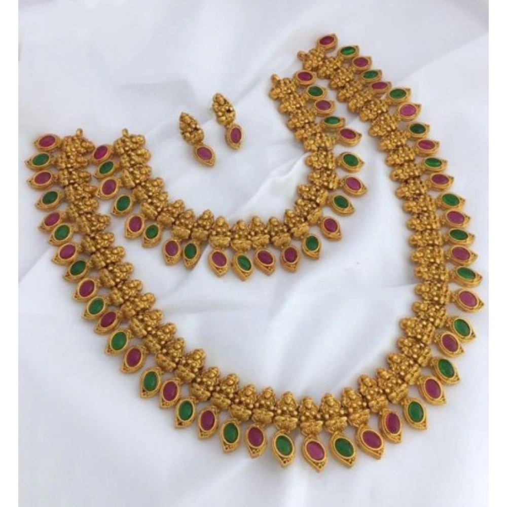 Femilyn Women's Jewellery Set (Red And Green, Free Size)