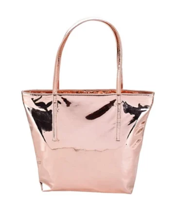 Femilyn Women's Synthetic Solid Shoulder Bag (Rose Gold )