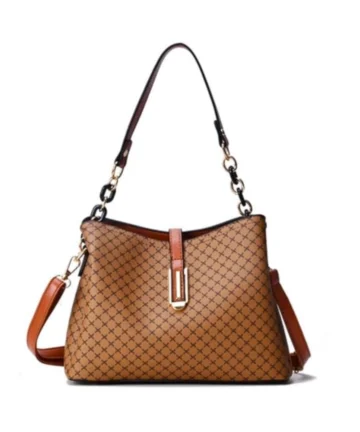 Femilyn Women's Faux Leather Shoulder Zipper Handbag (Multicolor)