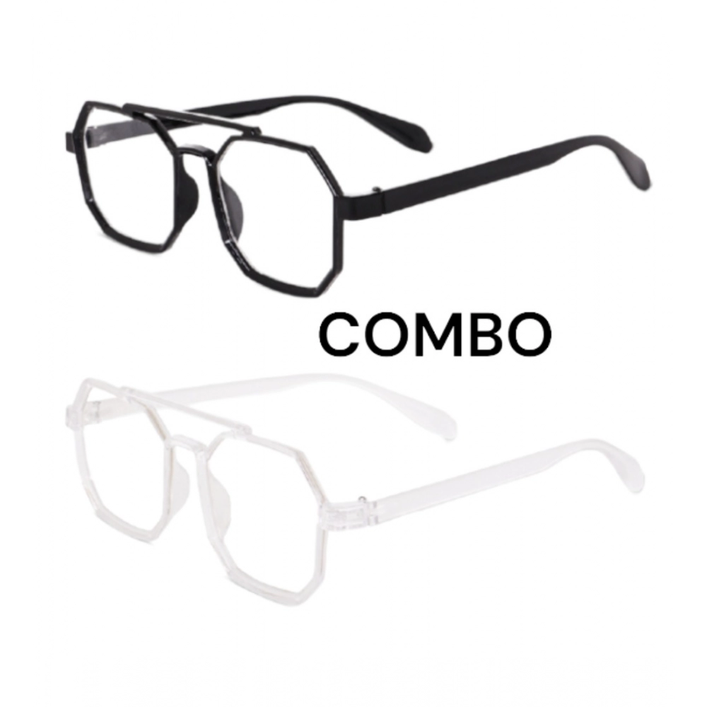 Femilyn Pack Of 2 Classic Unisex UV400 Protection Sunglasses (MultiColor)