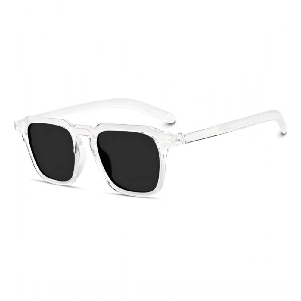 Femilyn Pack Of 2 Classic Unisex UV400 Protection Sunglasses (White)